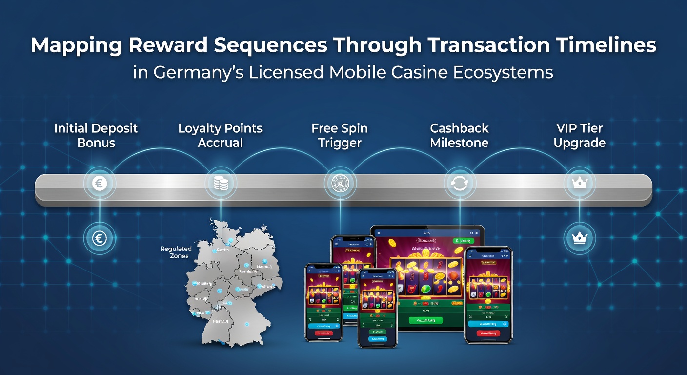 Darstellung von Transaktionszeitleisten und Belohnungssequenzen in mobilen Casino-Plattformen