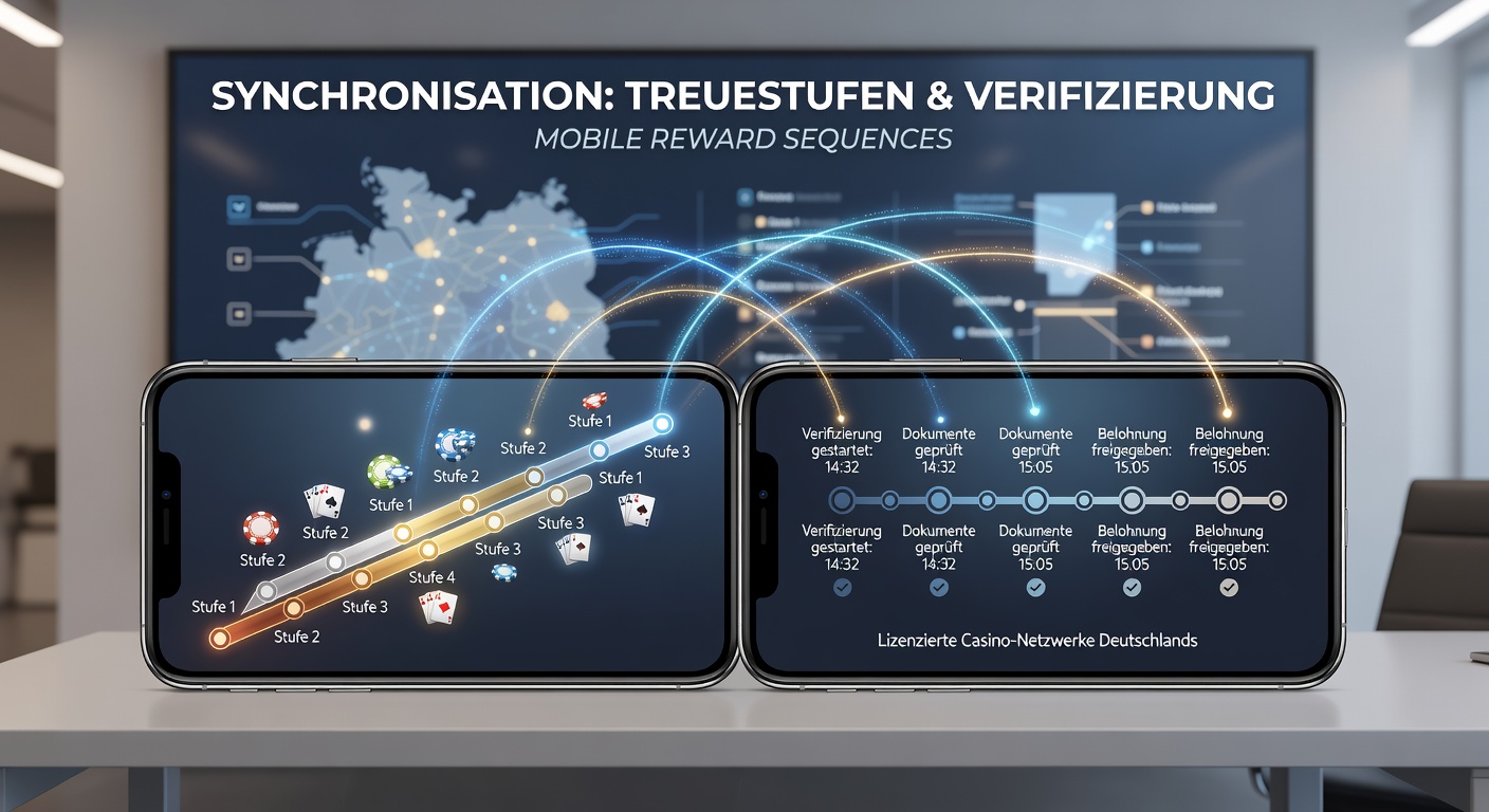 Illustration der Synchronisation von Treuestufen und Verifizierungsprozessen in mobilen Casino-Plattformen