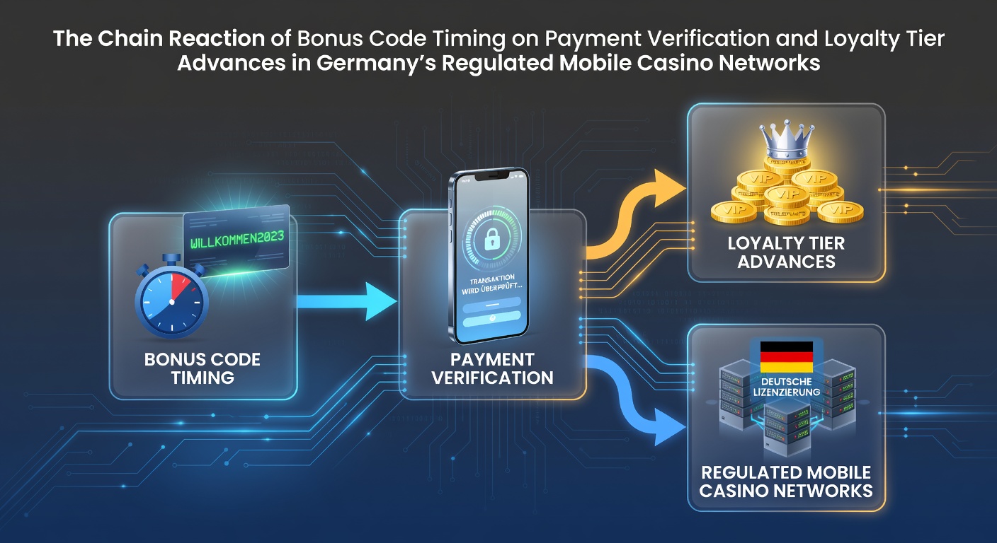 Visualisierung der zeitlichen Abläufe von Bonuscode-Eingaben und Zahlungsprüfungen in mobilen Casino-Systemen